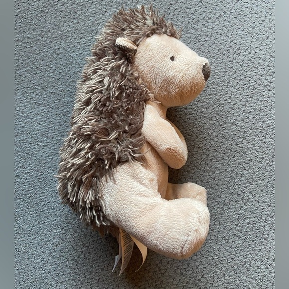 Carters Tan Brown Hedgehog Plush Baby Stuffed Animal Lovey Toy 67195 - Picture 1 of 6